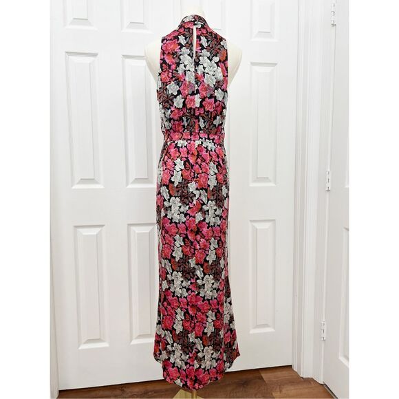 Cinq a Sept Womens Multicolor Floral Print Julian Silk Dress Size 4 - Picture 5 of 10